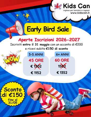 Early Bird Sale 2026 sconto €150 fino al 31.05