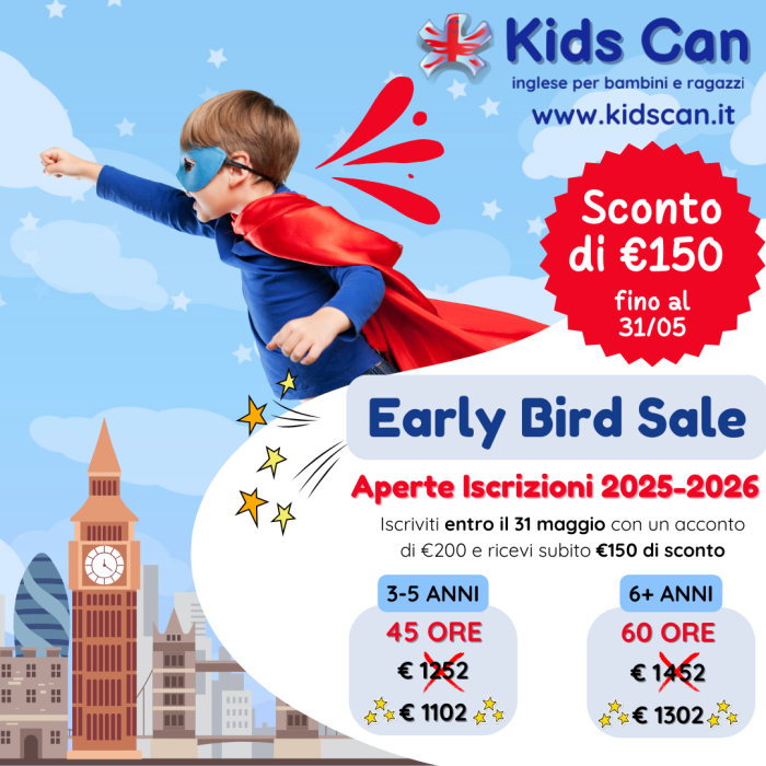 Iscrizioni sconto Maggio 2025